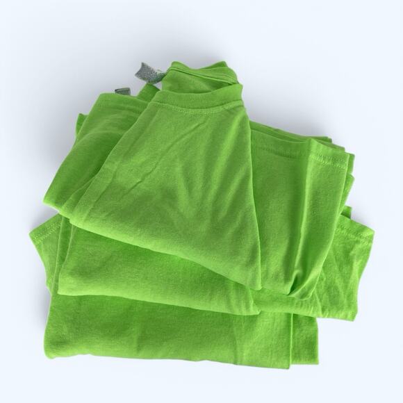 Jerzees Dri-Power Safety Green T-shirt Large (Lot of 3) - Picture 3 of 4